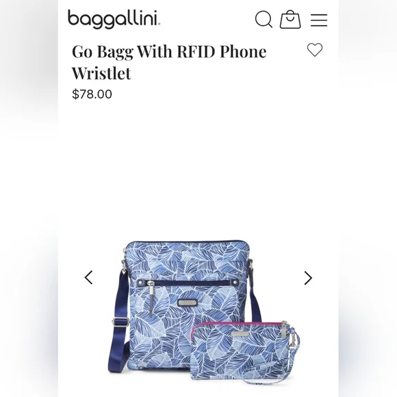 NWOT Baggallini Go Bagg with RFID Wristlet, MSRP: $78 - Picture 10 of 10